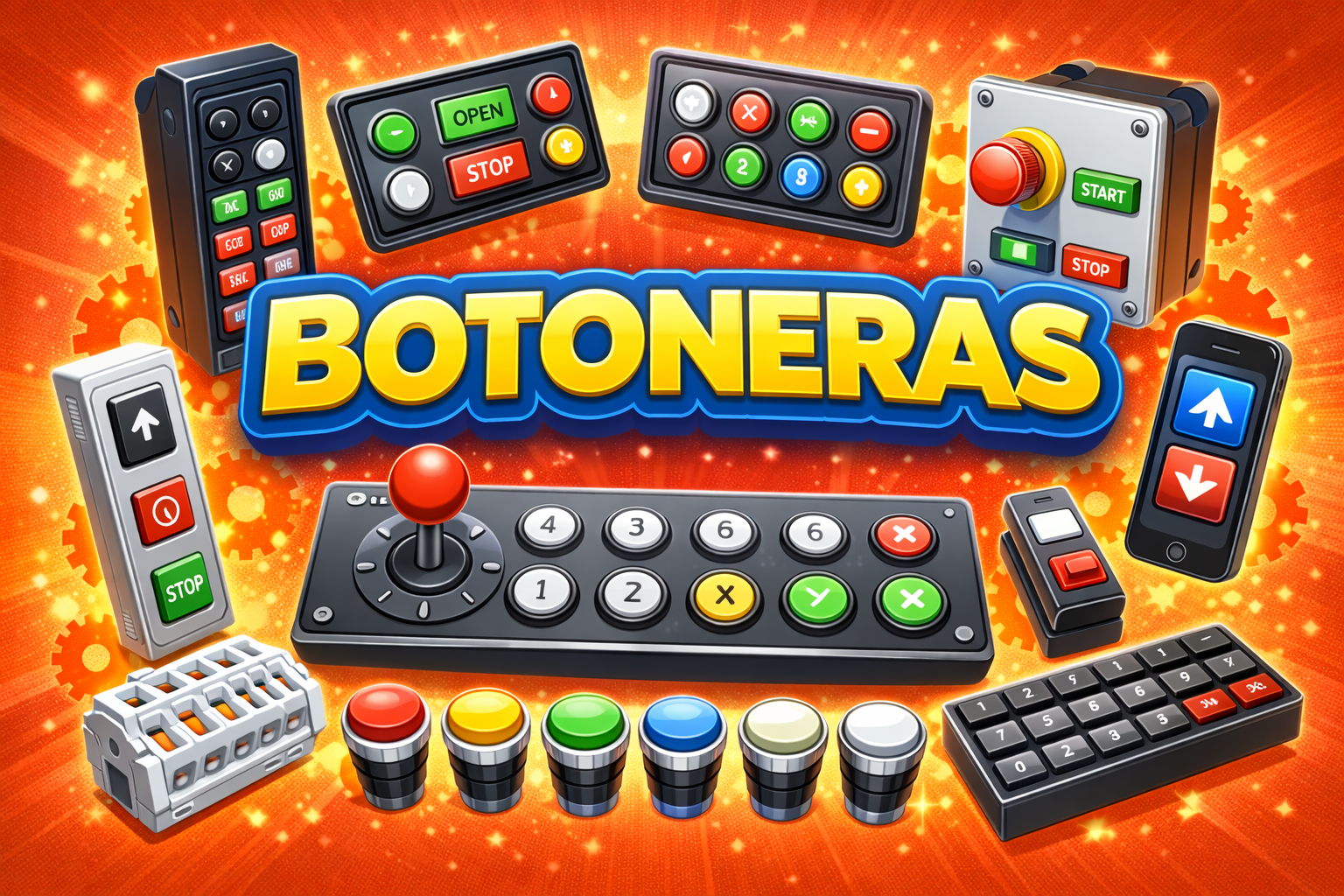 108CP - INT.PARA CORTINAS Y PORTONES C/CAJA